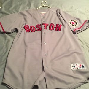 Red Sox baseball jersey 2004 style. Manny Ramirez